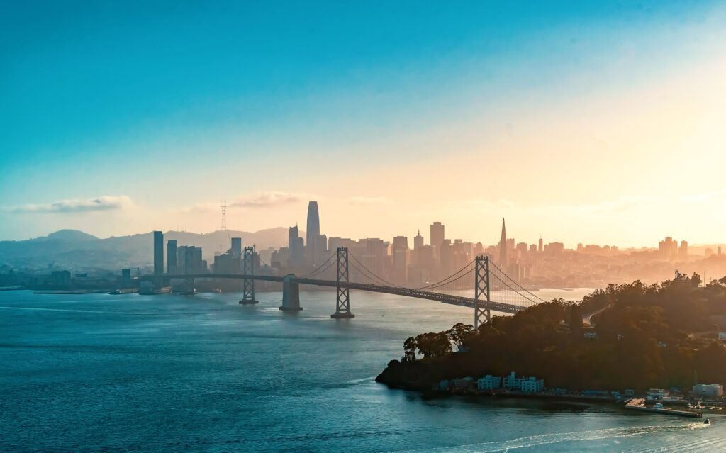 Bay Bridge in San Francisco CA